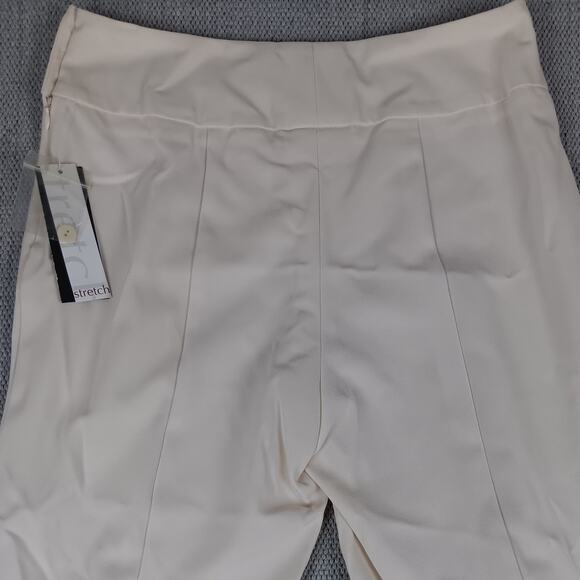 Taylor Brooke Canada Pants Womens 8 30X33 Cream Flare Leg High Waist - Picture 8 of 14